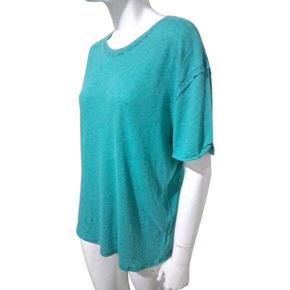 Free People We The Free Women's suze XS Oversized Grungecore Clarity Ringer Tee - Picture 6 of 12